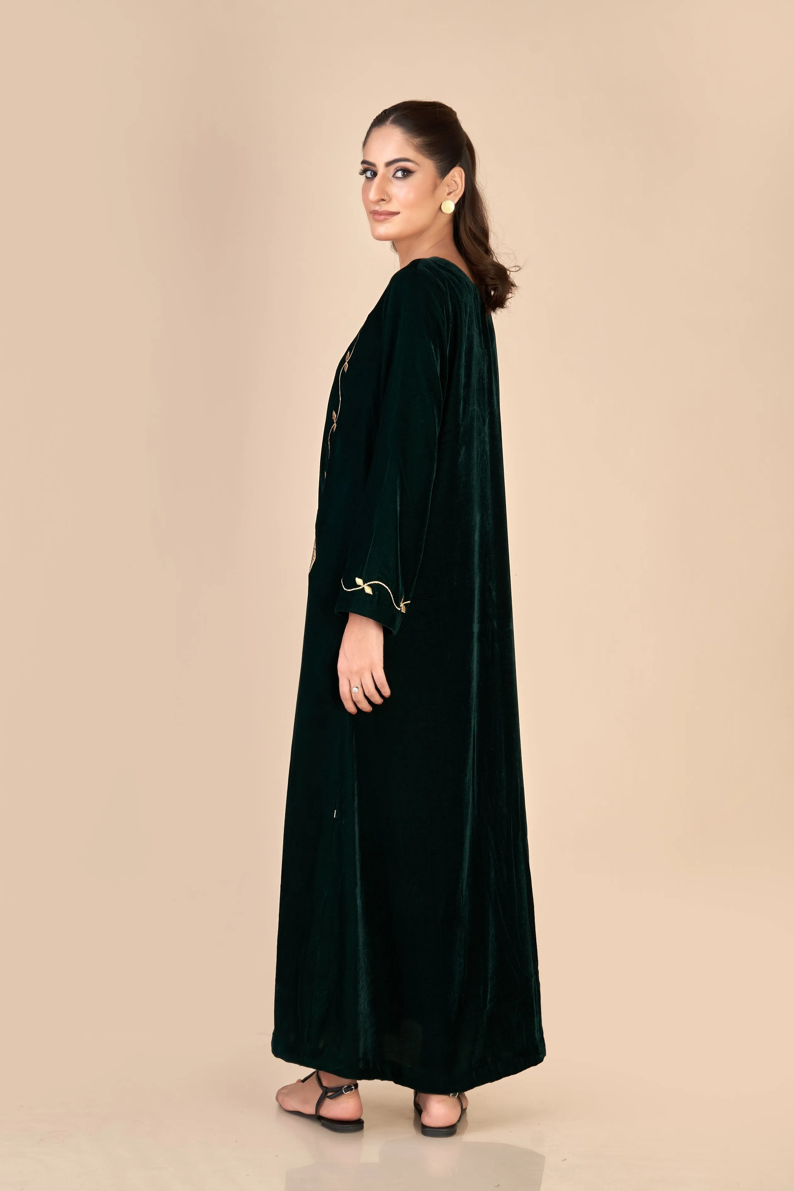 LONG DRESS (EMBROIDERED) W24-F41