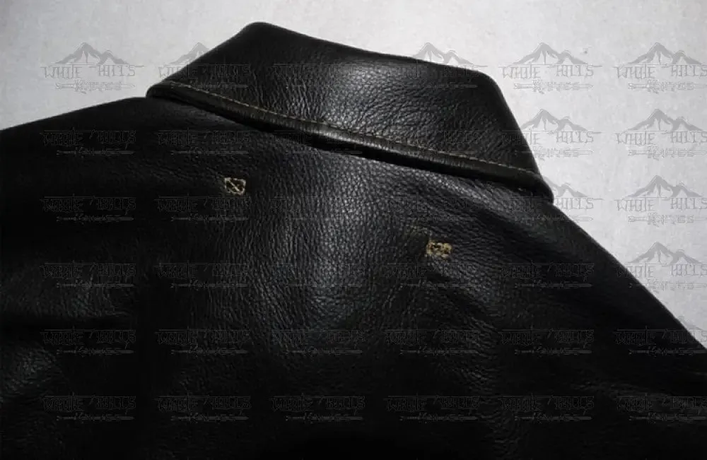 Men’s Genuine Calf Skin Military Leather Jacket