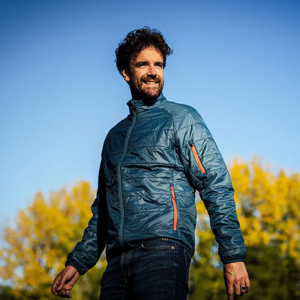 Mens Packable Insulated Jacket (Petrol/Orange)