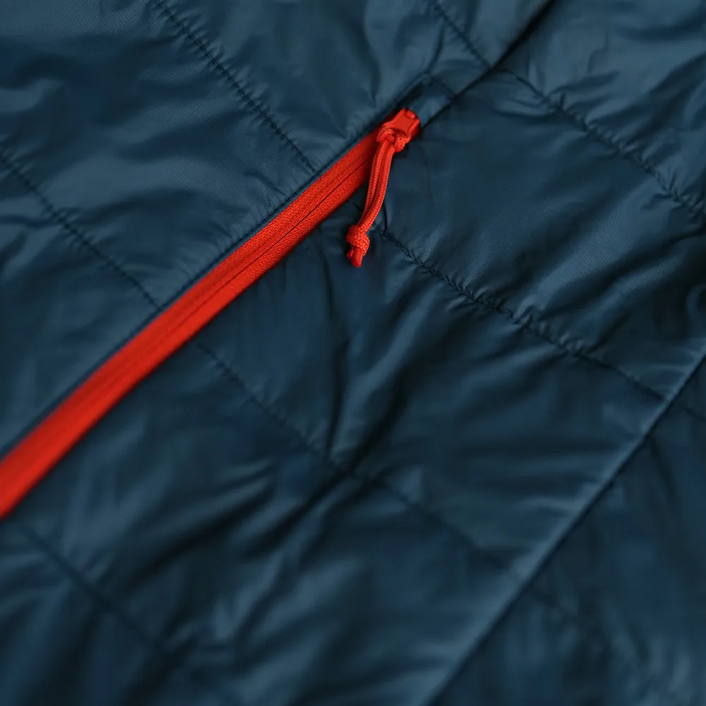 Mens Packable Insulated Jacket (Petrol/Orange)