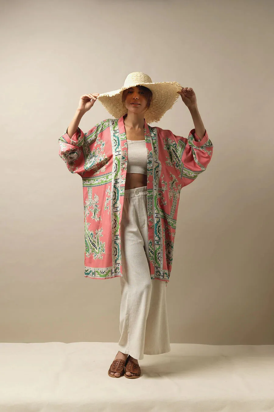 One Hundred Stars Collar Kimono