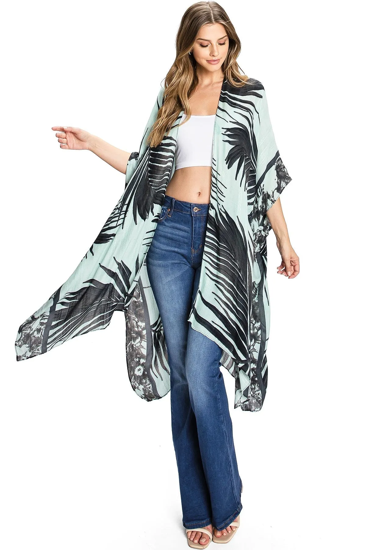 Palm Breeze Kimono
