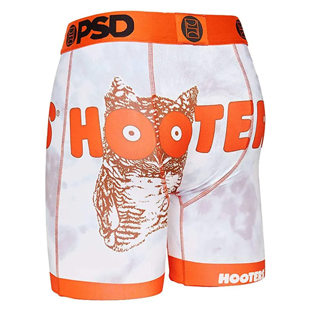 PSD Men's Stretch Elastic Wide Band Boxer Brief with 7 inch Inseam Underwear- 12118076-WHT-XXL