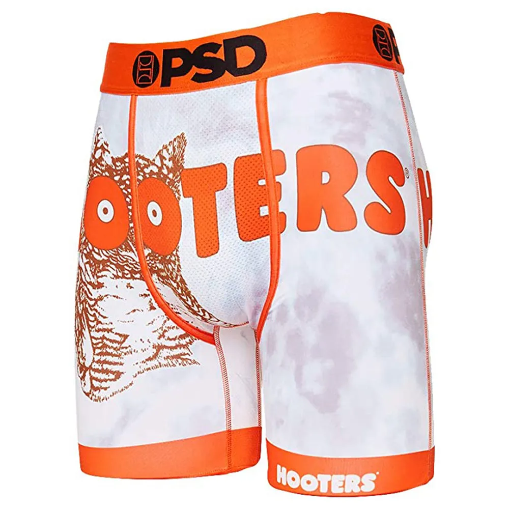 PSD Men's Stretch Elastic Wide Band Boxer Brief with 7 inch Inseam Underwear- 12118076-WHT-XXL