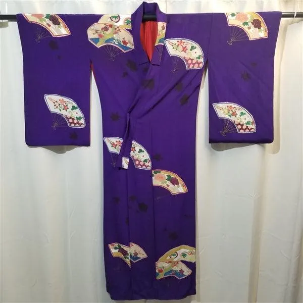 "Taisho Fans" Vintage Kimono