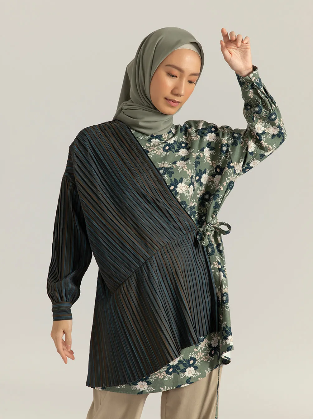 REEVE BREASTFEEDING TOP ROYAL MOSS