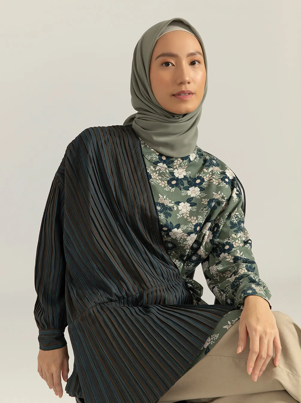 REEVE BREASTFEEDING TOP ROYAL MOSS