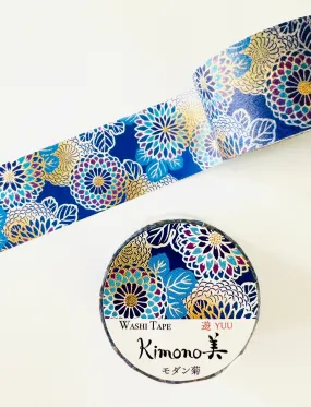 [SAIEN] Kimono Chrysanthemum washi tape (no restock)