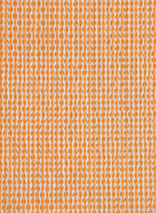 Scabal Gingham Orange Seersucker Jacket
