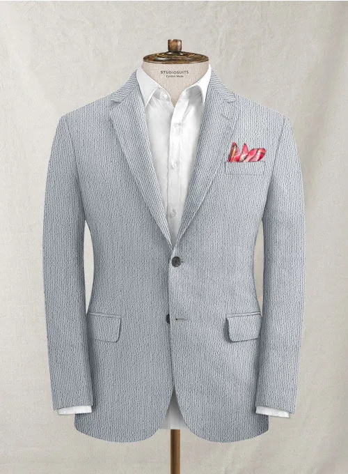 Scabal Nautica Blue Seersucker Jacket