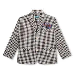 Seersucker and Flowers Suit Jacket