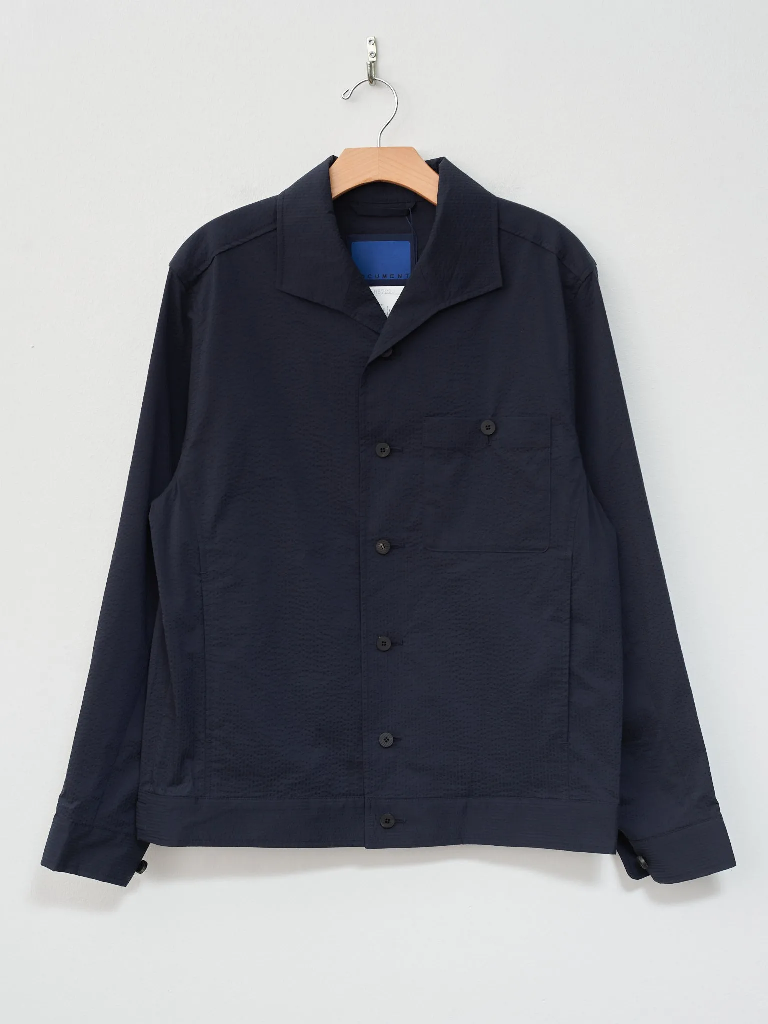 Seersucker Easy Jacket - Dark Navy