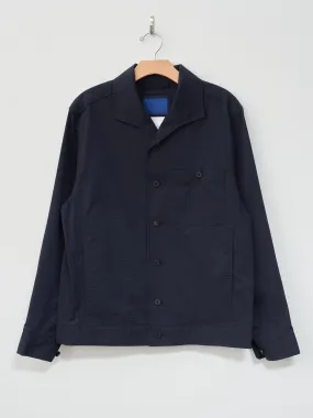 Seersucker Easy Jacket - Dark Navy