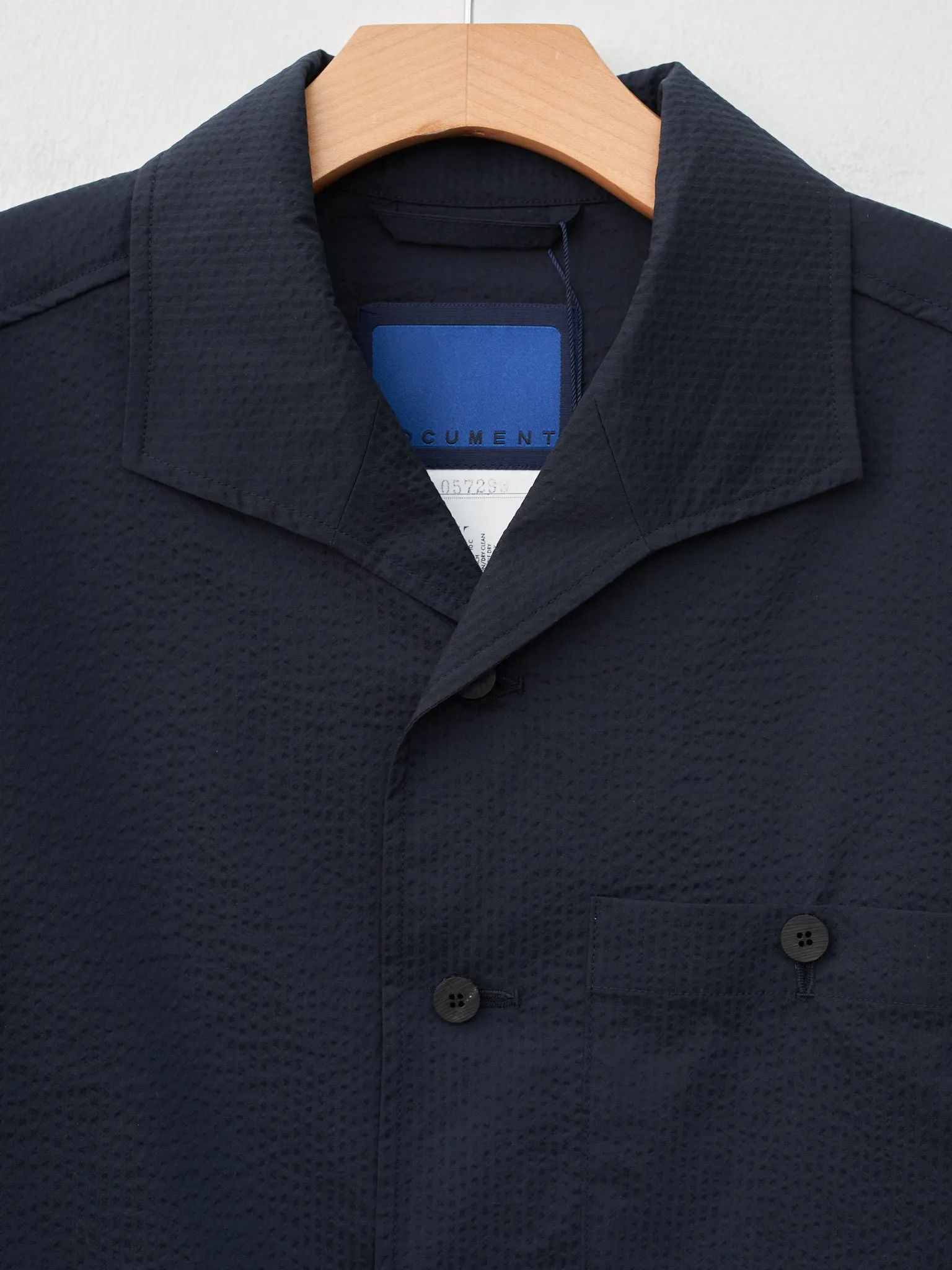 Seersucker Easy Jacket - Dark Navy