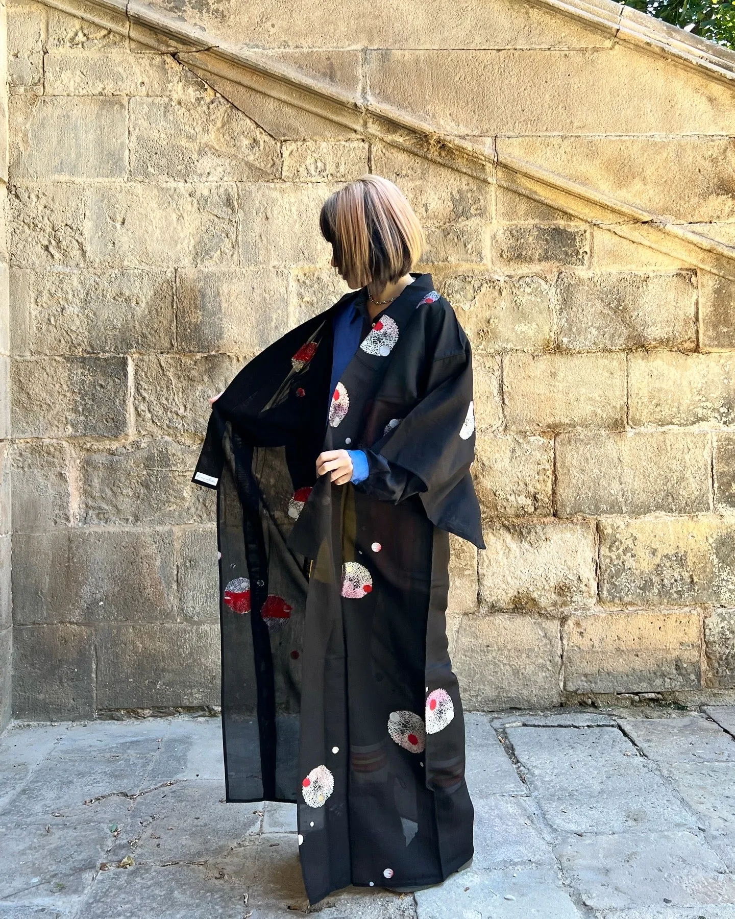 SHEER KIMONO・MIZUDAMA 水玉