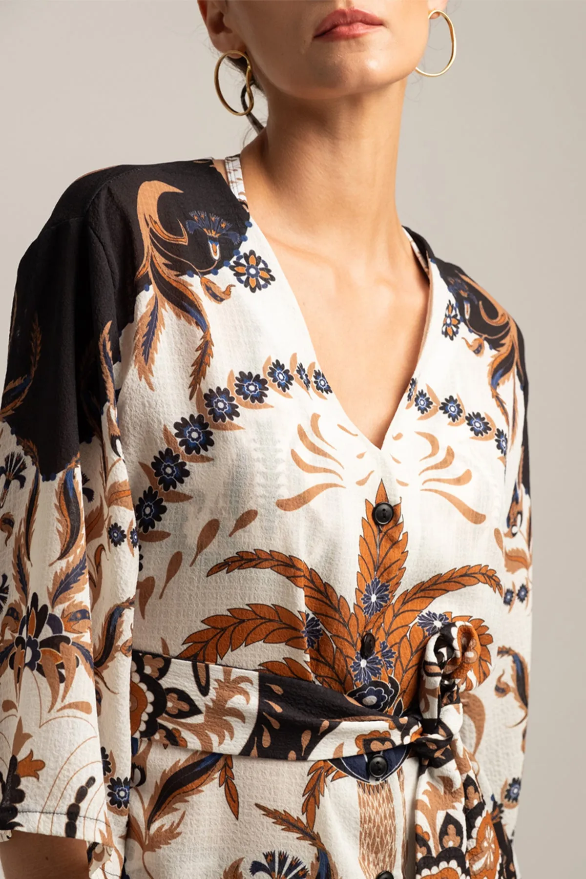 SHORT KIMONO "ANATOLIA" MULTICOLOR