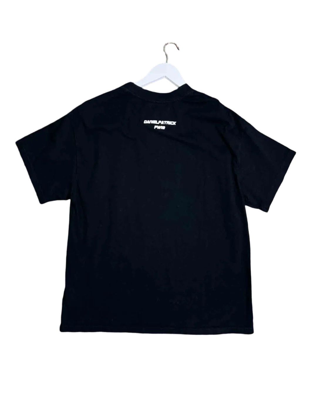 Size M | Daniel Patrick Black Distressed Square T-shirt