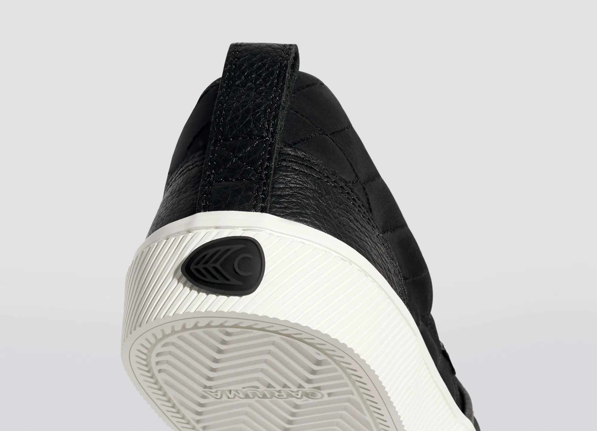 SLIP-ON Quilt Black Premium Leather Sneaker Women
