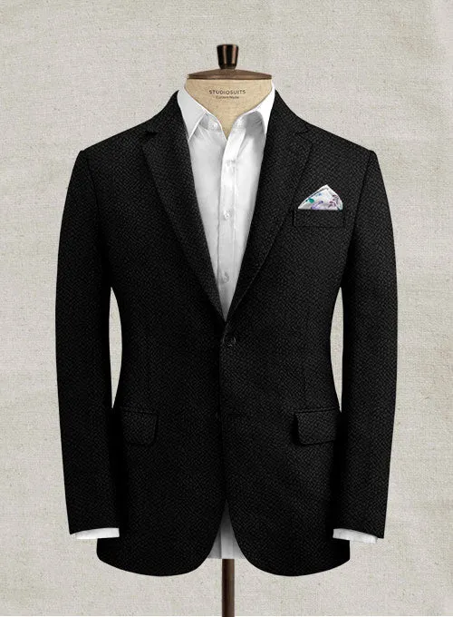 Solbiati Black Seersucker Suit