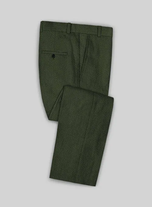Solbiati Bottle Green Seersucker Suit