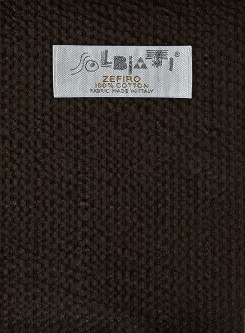 Solbiati Dark Brown Seersucker Jacket