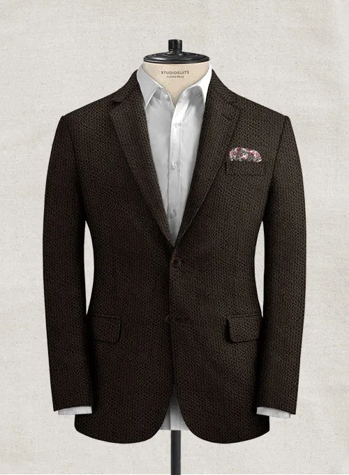 Solbiati Dark Brown Seersucker Suit
