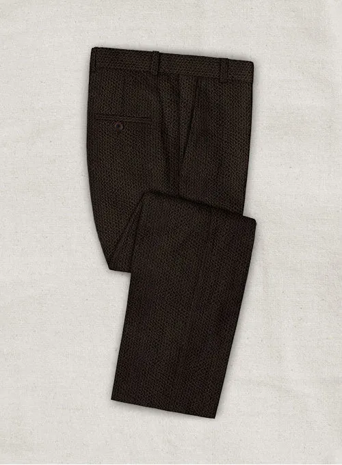 Solbiati Dark Brown Seersucker Suit