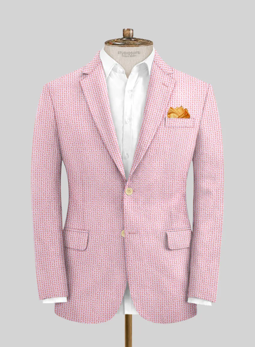 Solbiati Gingham Pink Seersucker Jacket