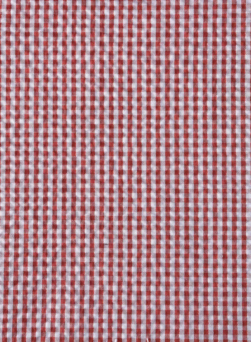 Solbiati Gingham Red Seersucker Suit