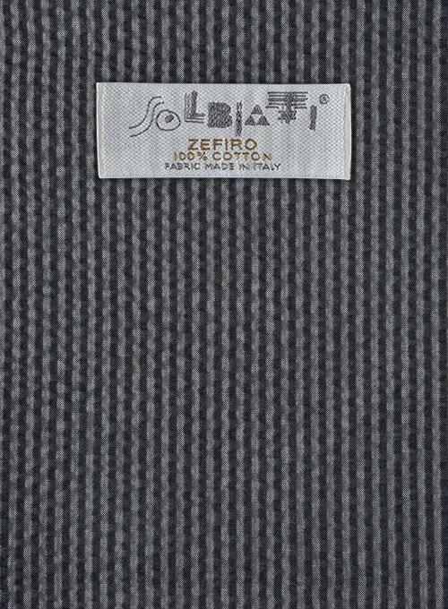 Solbiati Gray Blue Seersucker Jacket