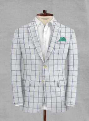 Solbiati White Checks Seersucker Jacket