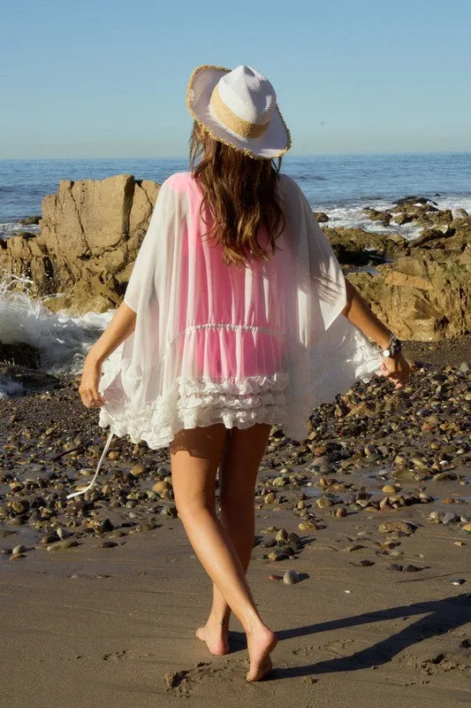 Solid Flared Cardigan Kimono *Online Only*