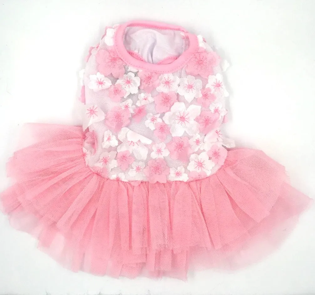 Spring Cherry Blossom Tutu Dress