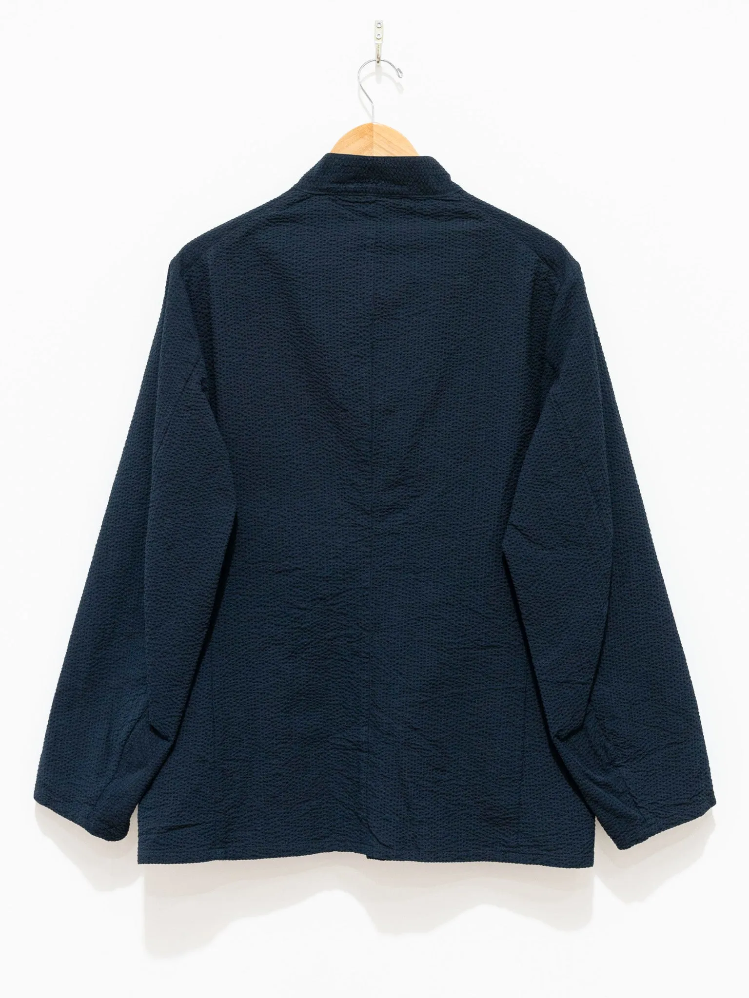 Standcollar Jacket - Navy Stripe