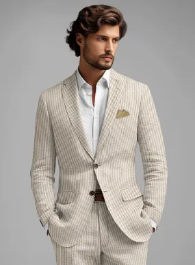 Tan Seersucker Jacket