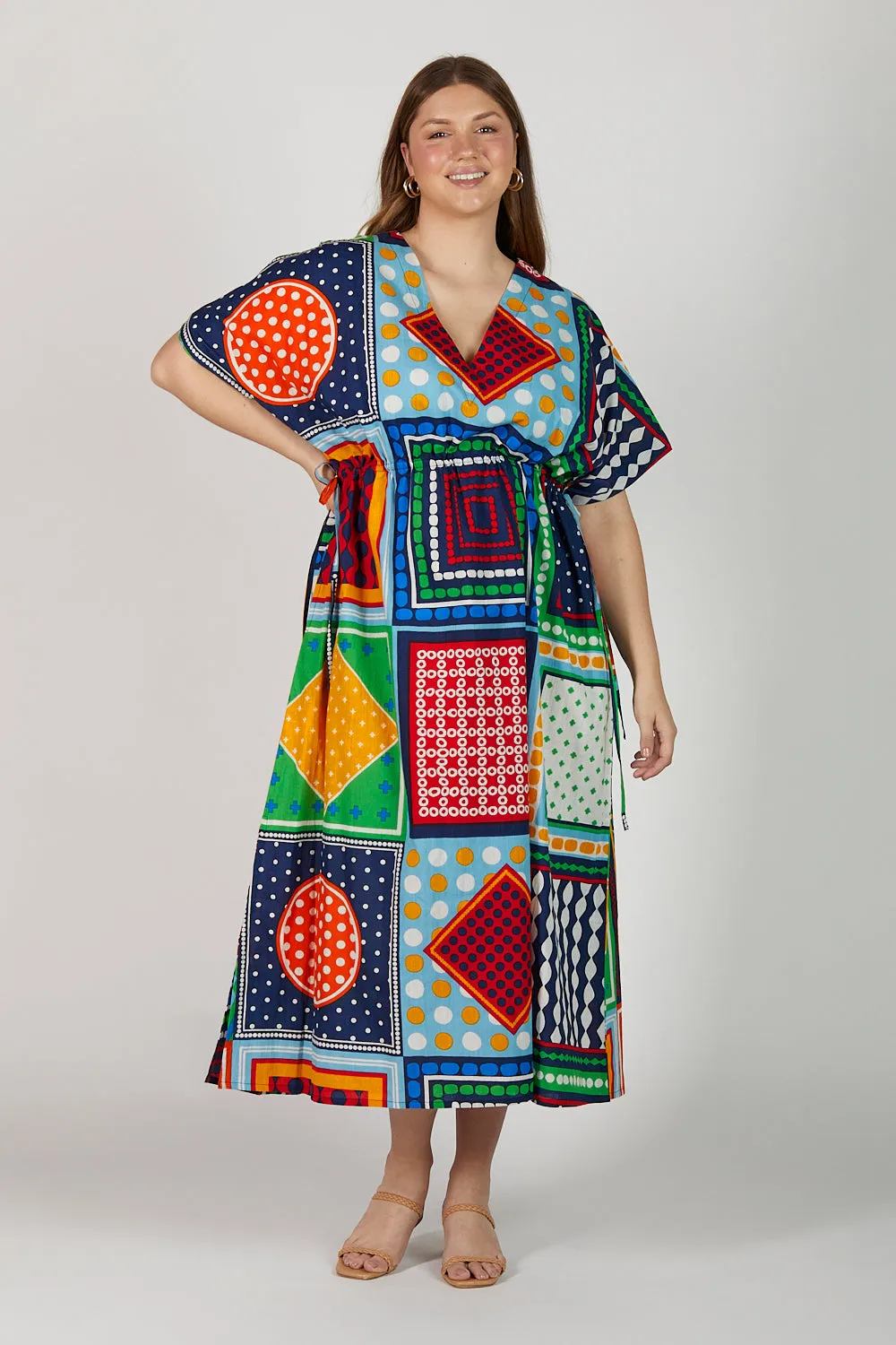 Tasha Maxi Kaftan Dress in Arthouse