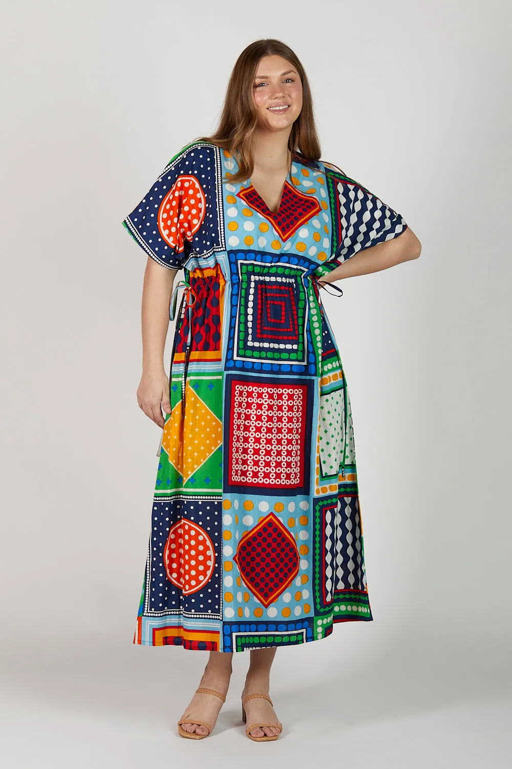 Tasha Maxi Kaftan Dress in Arthouse