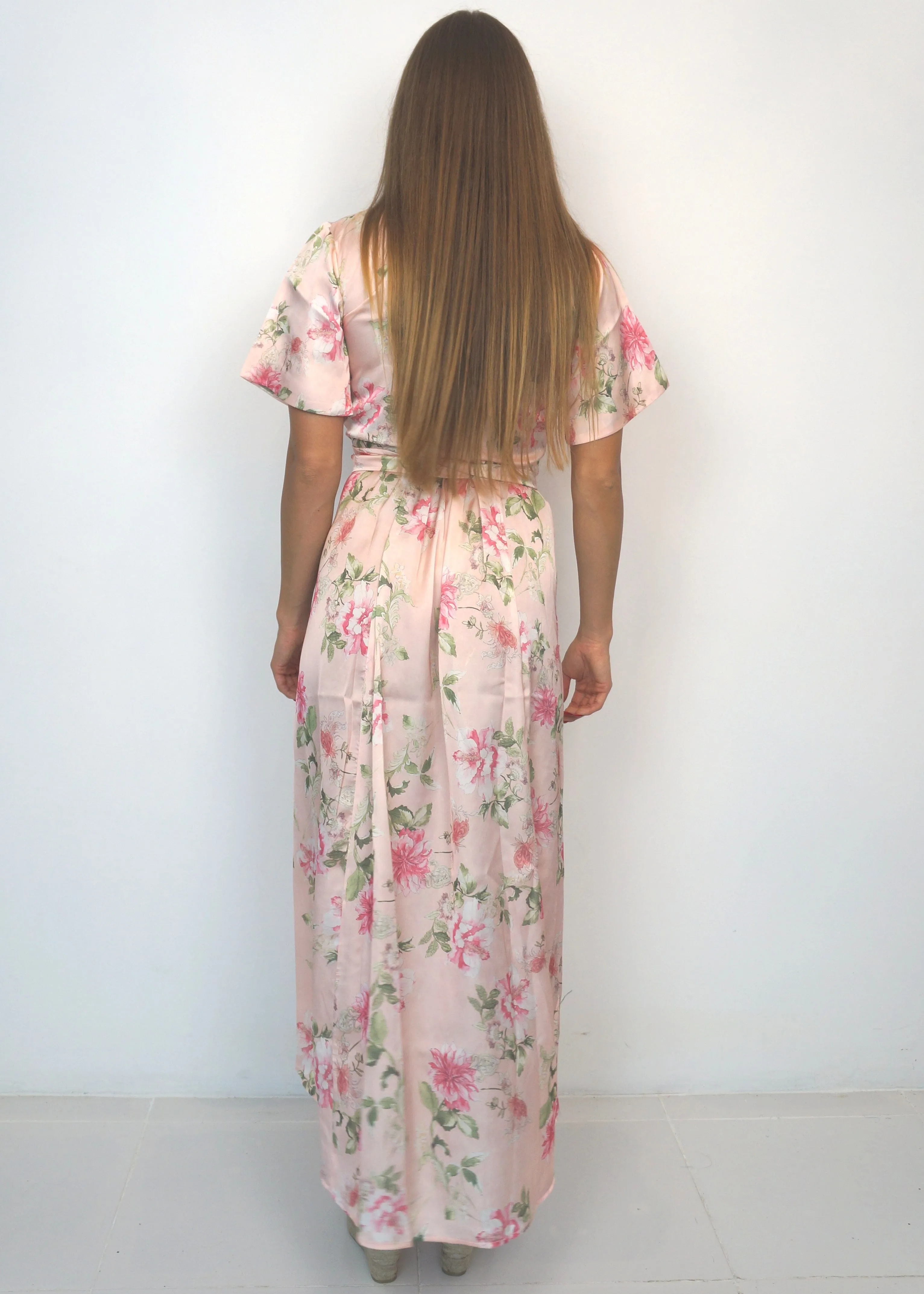 The Maxi Wrap Dress - Perfect Pinks