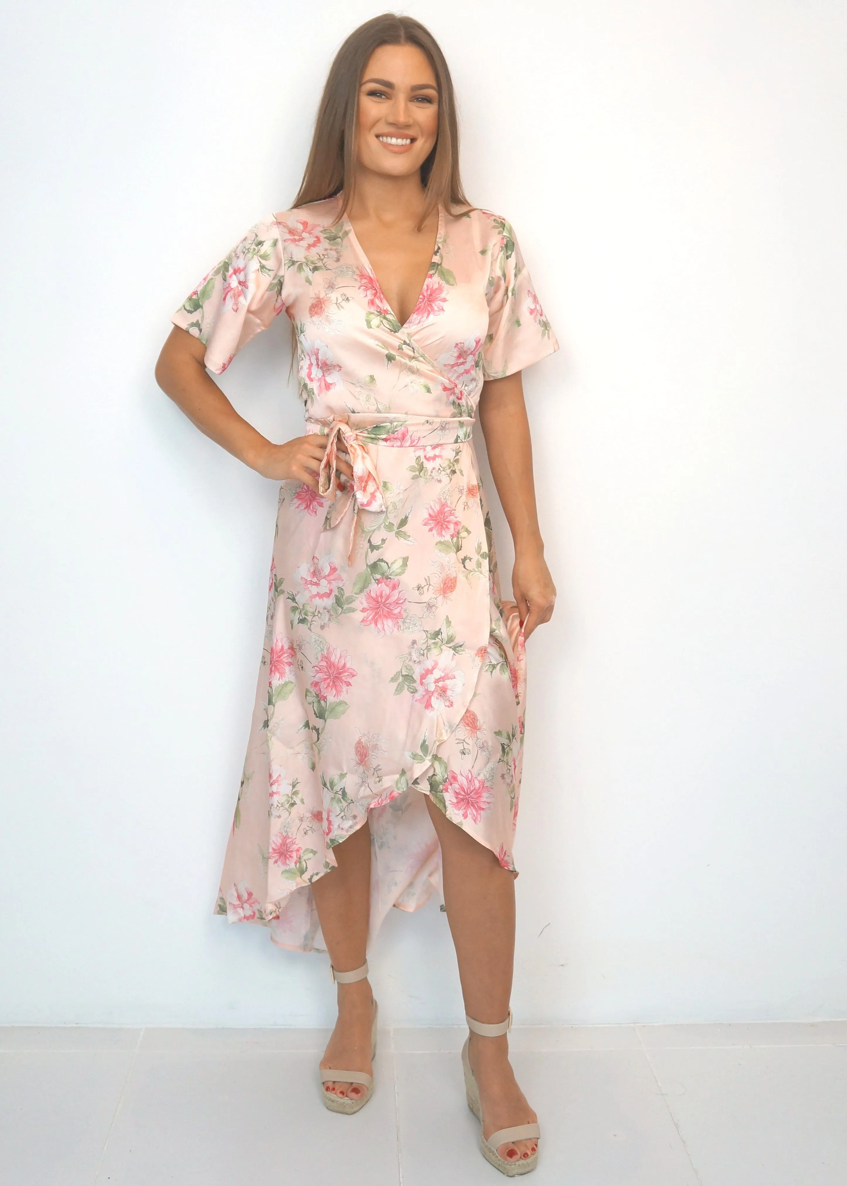 The Maxi Wrap Dress - Perfect Pinks
