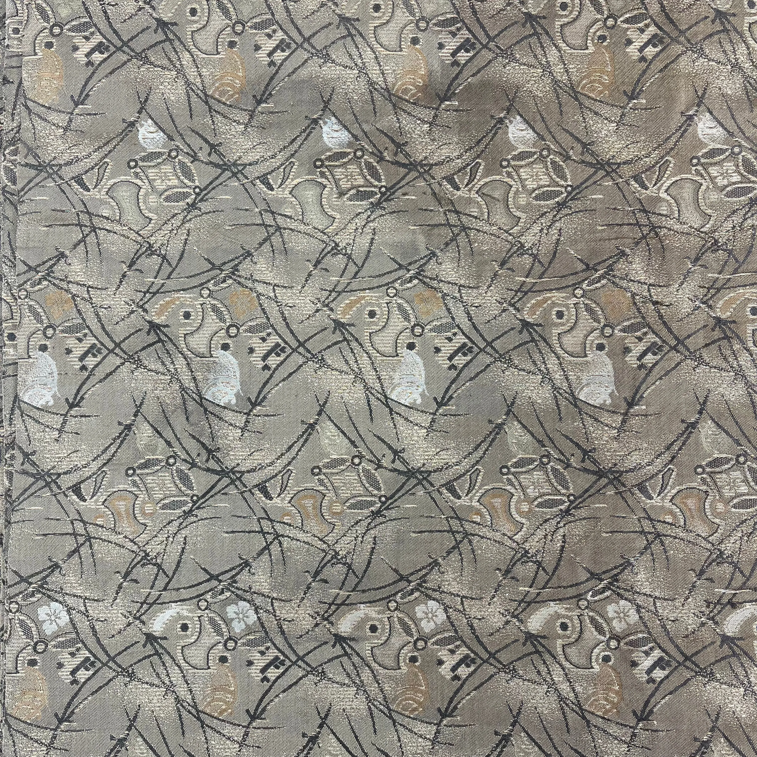 Vintage Japanese Tan Obi /w Pine  Needle Motif 12”x150”