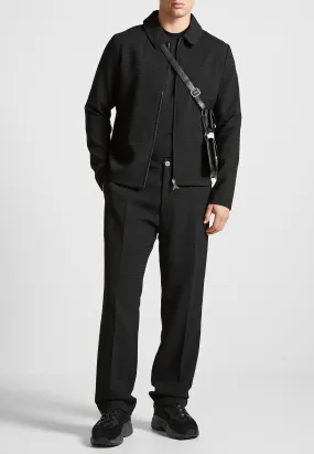 Waffle Seersucker Jacket - Black