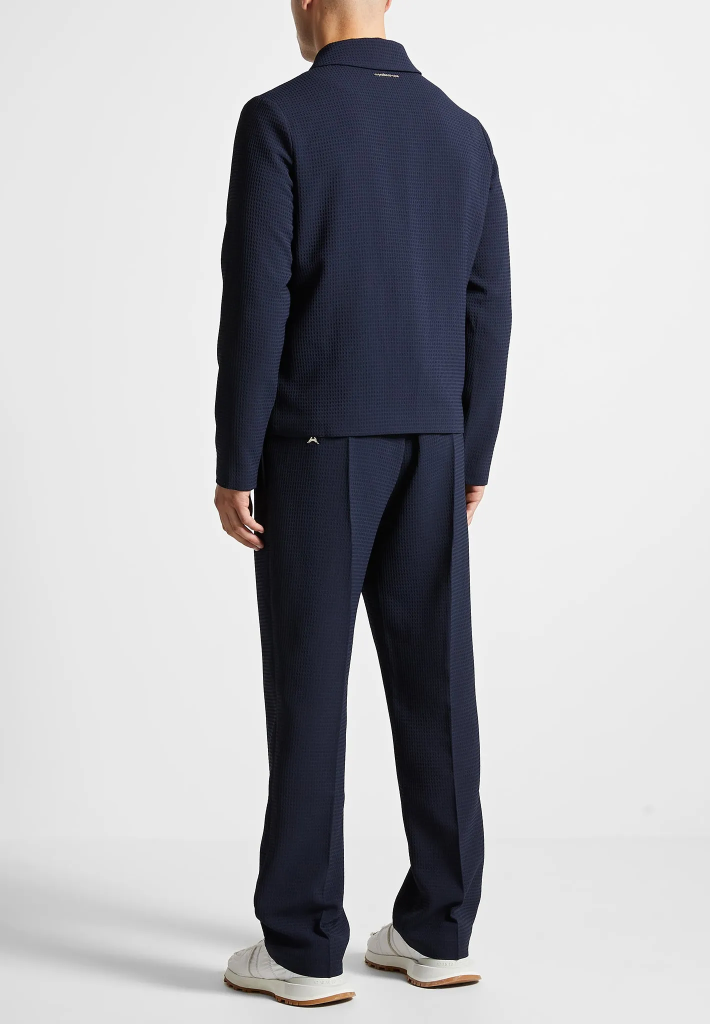 Waffle Seersucker Jacket - Navy