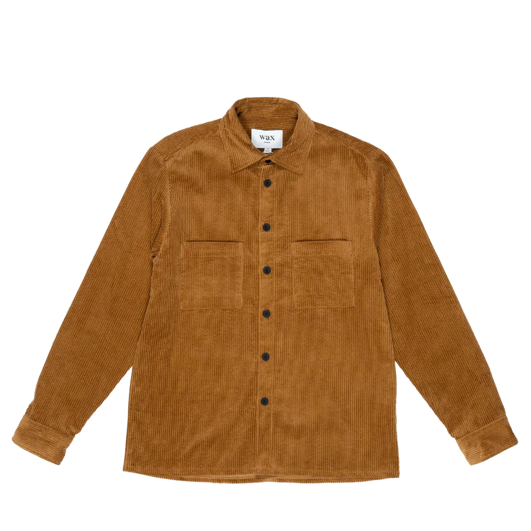 Wax London : Whiting Overshirt in Jumbo Cord