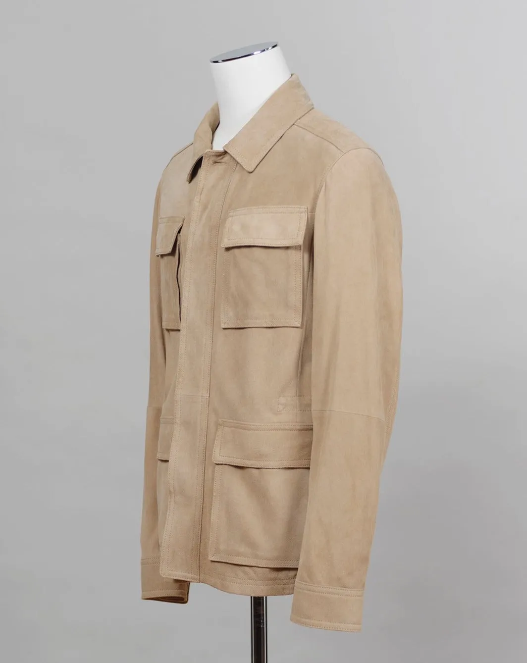 Werner Christ Suede Field Jacket - Beige